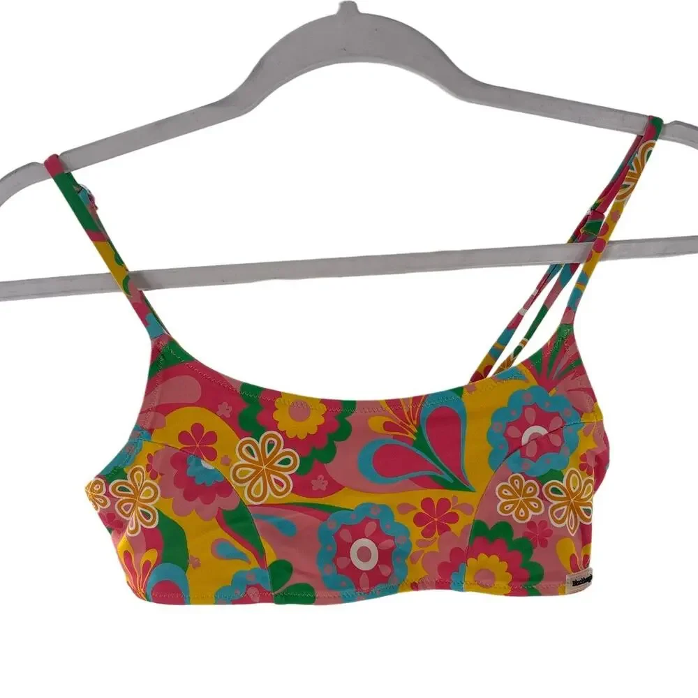 Blackbough Swim Multicolor Floral Groovy Garden Kenzie Bikini Top